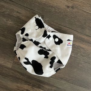 OS || Alva Baby Cow Print Cloth Diaper